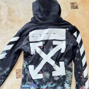 Off-White Black and White Graphic Jacket+ pants (2 pieces )